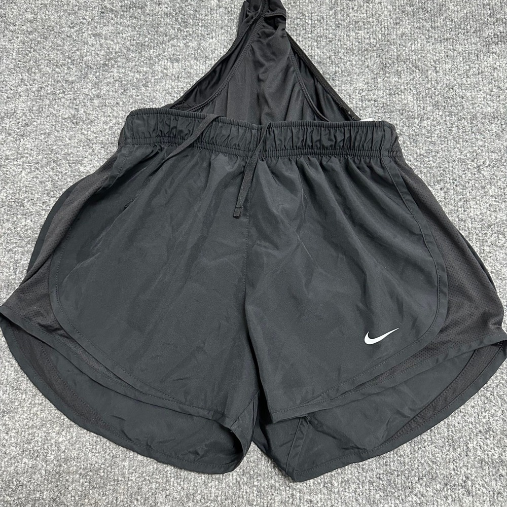 Nike Athletic Shorts Womens Size S Black Dri-Fit Running Breathable Mesh Gym